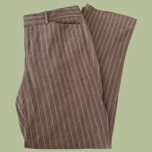 Brown Striped Petite Pants | Dockers' | Size 6P Med